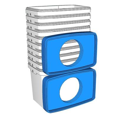 Bộ 10 thùng (10 rọ lớn) trồng thủy canh cây ăn trái (cà chua, dưa leo, khổ qua, đậu...) - Hợp Trí Growbox Fruity Kit 10