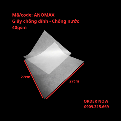 Giấy ANOMAX Chống Dính – Giấy Lót Sầu Riêng, Thực Phẩm Chuyên Dụng