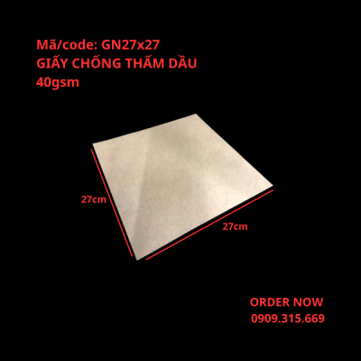 Giấy chống thấm dầu dùng lót gà nướng
