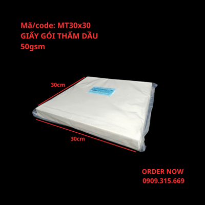 giấy thấm dầu dùng lót khay đồ chiên