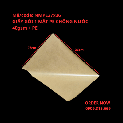 Giấy gói xôi phủ màng PE