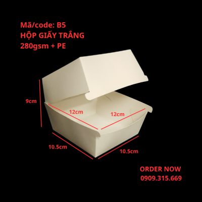 Hộp giấy đựng bánh hamburger big