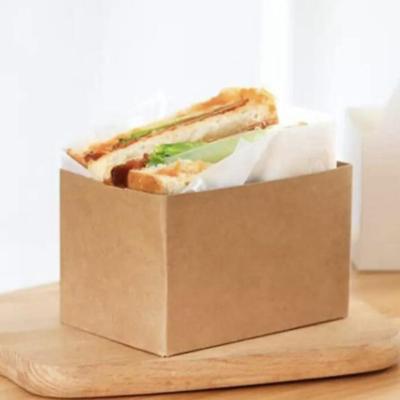 Khay giấy hình chữ nhật đựng bánh sandwich