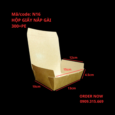 Hộp giấy đựng fastfood