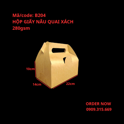 Hộp giấy đựng quà có quai xách
