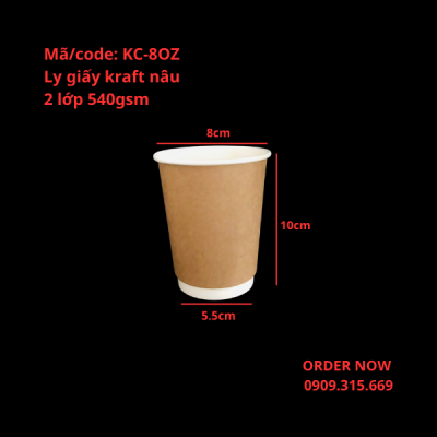 Ly giấy uống ca cao nóng 240ml