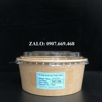 Tô giấy kraft 750ml đựng mì trộn