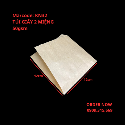 Túi giấy 2 miệng đựng xôi chiên
