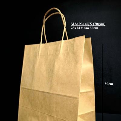Túi giấy đựng quần áo thời trang có quai xách