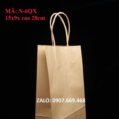 Túi giấy quai xách đựng cà phê, nước ngọt mang đi