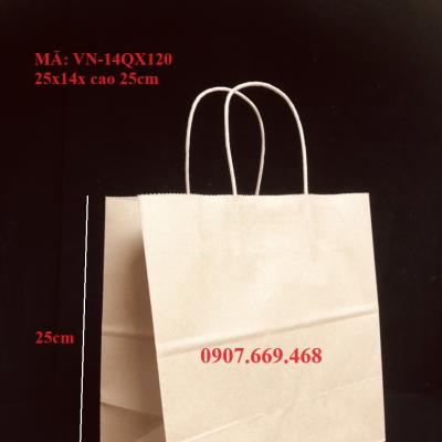 Túi giấy kraft đựng quà tặng có quai xách