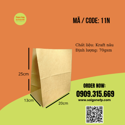 Túi giấy đựng rau