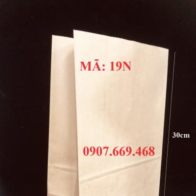 Túi giấy kraft nâu đựng bánh ngọt