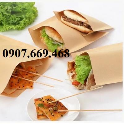 Túi giấy đáy đẹp đựng bánh tráng nướng