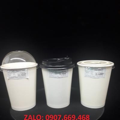 Ly giấy trắng take away